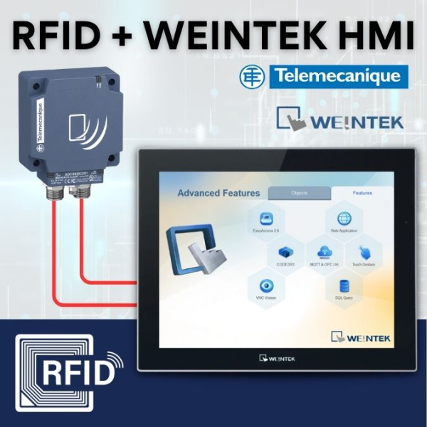 RFID un Weintek HMI paneli soli pa solim, kā automatizēt piekļuves kontroli