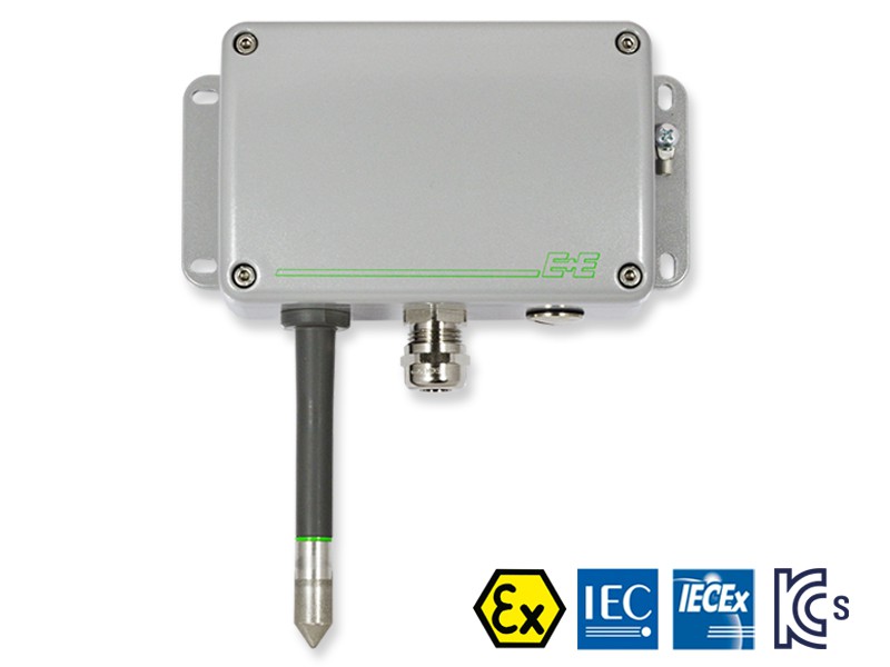 EE100Ex ATEX and IECEx Intrinsically Safe Humidity and Temperature Sensor -40 °C up to 60 °C, ACCURACY ±2% RH / ±0.2 °C (±0.36 °F), OUTPUT 4-20 mA (2-wire), 24 Vdc alt_view_3