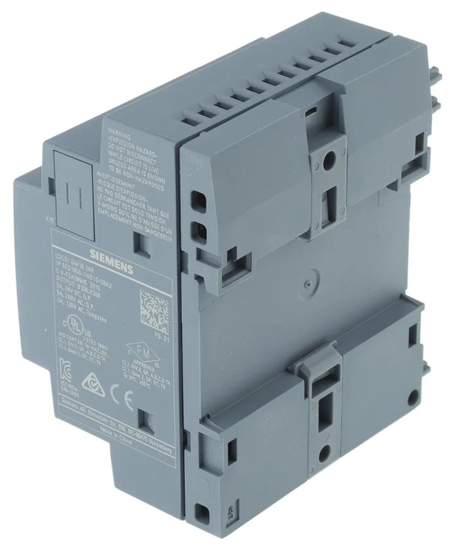 6ED1055-1NB10-0BA2 LOGO! DM16 24R expansion module, PS/I/O: 24 V DC/24 V DC/relay, 8 DI/8 DO, 4 MW for LOGO! 8 alt_view_3