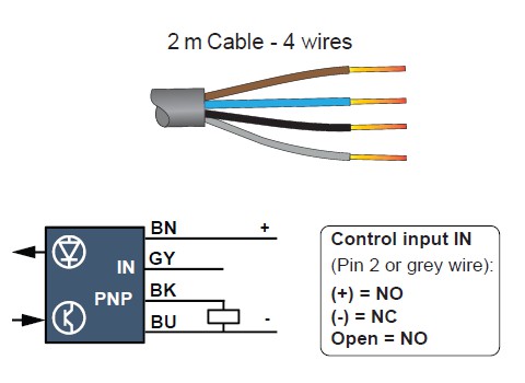 Foto sensors XU, Photo electric Sensor, Cylindrical, Metal, Diffuse long, Smax 1 m, PNP, kabelis 2m, XUB5BPXNL2 Telemecanique alt_view_2