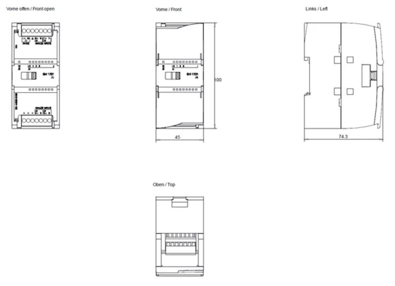 SIMATIC S7-1200 SM 1231, AI 4x13 bit, 6ES7231-4HD32-0XB0, Siemens alt_view_5