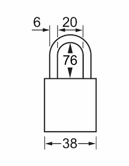 A1107KAGRN | Anodized Aluminium Padlocks - Keyed Alike - 5 Pin locking mechanism alt_view_2