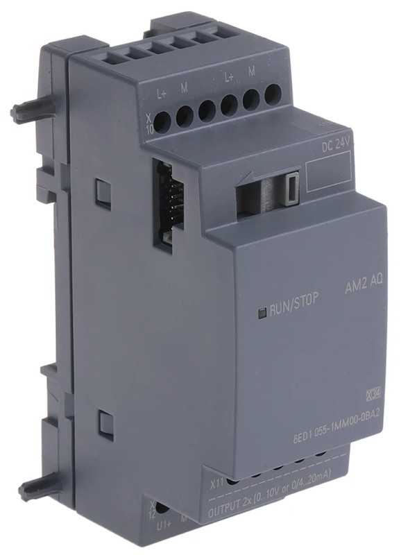 LOGO! AM2 AQ 0 ... 10 V, 0/4 ... 20 mA For LOGO! 8, 6ED1055-1MM00-0BA2, Siemens alt_view_2