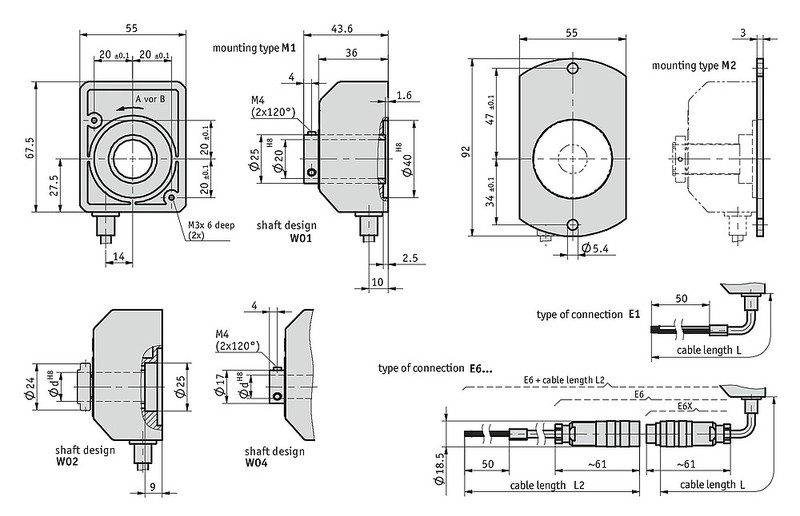 Incremental encoder type IG06-ABX-360-PVC-E7-0,8-1-PP-W04-8 IG06-1451 Siko alt_view_2
