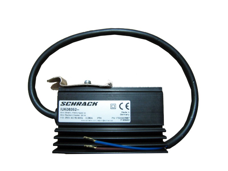 Mazais sildītājs ar dabīgo konvekciju kabelis 1m 110-250VAC/VDC 30W IUK08353 Schrack Technik alt_view_2