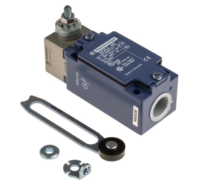 Telemecanique Sensors OsiSense XC Series Roller Lever Limit Switch, NO/NC, IP66, Zamak Zinc Alloy Housing alt_view_3