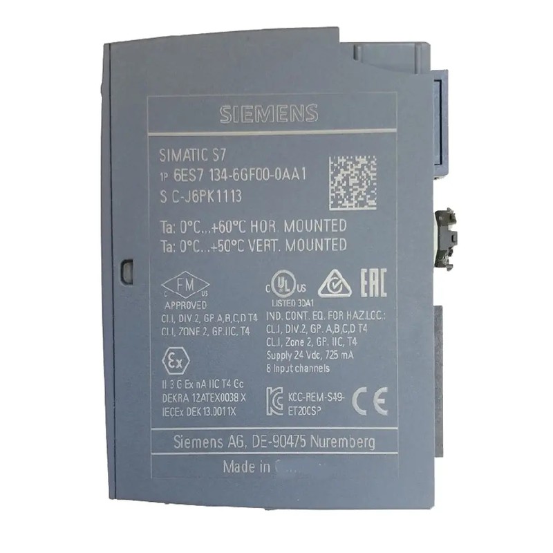 SIMATIC ET 200SP, analogās ievades modulis, AI 8XI 2-/4-wire Basic, piemērots BU tipam A0, A1, krāsas kods CC01, moduļa diagnostika, 16 bitu, 16 bitu, 6ES7134-6GF00-0AA1 Siemens alt_view_3