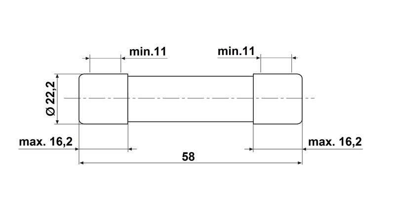 Cilindriskais drošinātājs 50A, 690VAC, 22 x 58mm, gG, ISZ22050 Schrack Technik alt_view_2