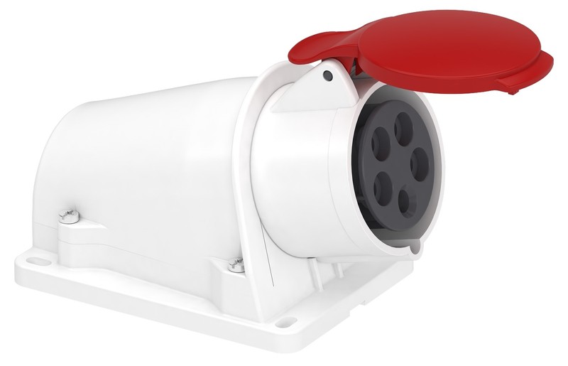 Socket on wall, 3P+N+E, 6h, 415V, 16A, IP44, PKF16W435 Schneider Electric alt_view_2
