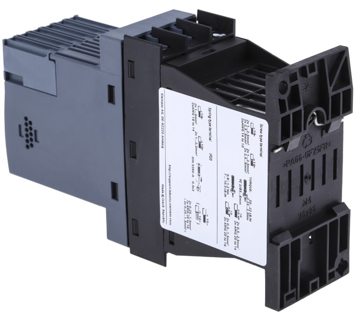 SIRIUS SANFTSTARTER, S00, 17,6A, 7,5KW/400V, 40GRAD, AC 200-480V, AC/DC 24V, SCHRAUBKLEMMEN 3RW30181BB04 Siemens alt_view_3