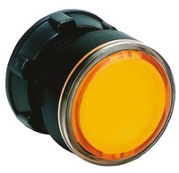 Pogas galva 22mm, ar atsperi, caurspīdīga dzeltena, ZB5AH053 Schneider Electric