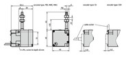 Wire-Actuated Encoder Type SG10; measurement range 2000I wire type SK steel / plastic coated encoder type S5 rotary encoder cable outlet axial, see following pos. cable length IG see specify encoder follow. pos. (+encoder IV2800-0066), SG10-0329 Siko