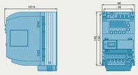 Variable frequency drive SINAMICS V20 IP20, 0.25kW, 1.7A, 1Ph.In/3Ph.Out, 6SL3210-5BB12-5BV1 SIEMENS