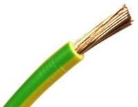 Wire, 0,5mm2, H05V-K, coil 100m, yellow/green, XC01040104 Schrack Technik