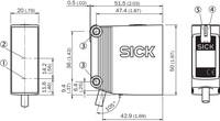 Photo sensor GTE10-R3822, from object, 2...200 cm, NO/NC, Relay, 1065875 SICK