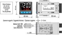 Cikliskais temperatūras kontrolleris ATR264-13ABC,  15 cikli, 48x48, 1AI-1AO-2DI- 2 DO-3RL-CT INP