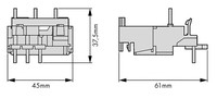 Connector for contactors BG0 and MSS BE5, LTZ00005-- Schrack Technik