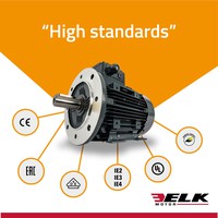 Elektromotors  250W, 4P, 1425 rpm, kurpuss 071, flancis - B14, 5,9Kg, 2EL071M4BFCA0000 ELK Motor