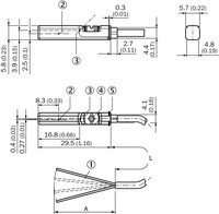 RZT7-03ZRS-KWB Magnētiskais sensors T-slot cilindriem Reed, NO, 5....30V AC/DC, kabelis 3-wire 5m 1070853 Sick