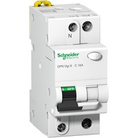 Residual current breaker with overcurrent protection (RCBO), 10A, 1P+N, A9D20610 Schneider Electric