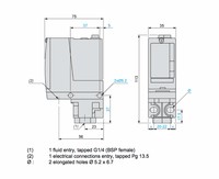 Spiediena relejs 0,7-20bar, 1C/O XMLA020A2S11 Telemecanique