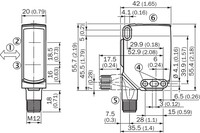 WTL16P-24161120A00 Photoelectric proximity sensor, range: 10..500 mm; PNP/NPN NO/NC; M12 male connector, 4-pin, LineSpot technology: Light spot size at 200mm (3 mm x 30 mm ) 1218670 Sick