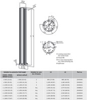 PU3H15-S01 DEVICE COLUMN  Līdz 1500 augstiem aizkariem   
