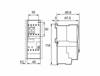 Termo pārslodzes relejs 3P, 9A - 12A, LSTD1200-- Schrack Technik