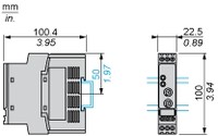 Softstarter ATS01N103FT, 3A, 100...480V, 0.55-1.1kW, Schneider Electric