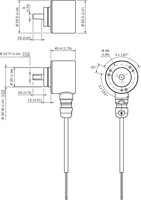 DBS60I-W4FM01000 INCR. WASHDOWN ENCODER Stainless steel V4A (316L), 4,5...30V TTL / HTL, 1000imp, 6-channel, solid shaft 10mm, cable, 8-wire, radial, 5 m 1111508 Sick