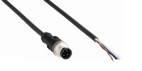 Konektors ar kabeli STL-1204-G02MC, M12, 4-PIN, taisns, paps, kabelis 2m, IP65/IP68/IP69K, 6028077 Sick