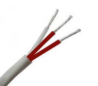  3x0.25mmq red/red/white cable 1m Temperatūras sensoru Kompensācijas kabelis, 1620.00.004 Pixsys