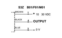 Foto sensors S3Z-PH-2-M01-PP, no objekta, 40…300 mm, NO/NC, PNP, 95B010480 Datalogic