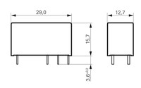 Relay 1 C/O, 12A, 24VDC, RT, RT214024 Schrack Technik