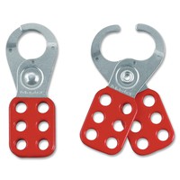 Safety Hasp, 2,5 cm diameter Jaws, Red Handle   6mm