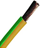 Wire, 2,5mm2, H07V-K, coil 100m, yellow/green, XC01050204 Schrack Technik