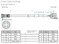 Power Cable No Brake EC3P-N8718-RX-05 (X0501)