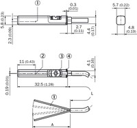 RZT7-03ZVO-KW0 Magnētiskais sensors T-slot cilindriem Reed, NC, 5....120V AC/DC, kabelis 2-wire 2m 1070866 Sick