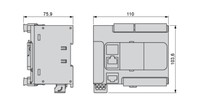 Modicon M221 kontrollers 230V, 14 ieejas, 10 releju izejas, ETHERNET