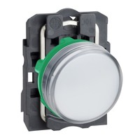 LED lampiņa balta, 24 VAC/DC, 22mm, XB5AVB1 Schneider Electric