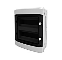 Распределительная коробка 2 ряда, прозрачные двери, IP65, BK080203 Schrack Technik
