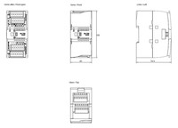 SIMATIC S7-1200, digitālā I/O SM 1223, 8 DI/8 DO, 8 DI 24 V līdzstrāva, ieplūdes/izcelsmes, 8 DO, tranzistors 0, 5 A, 6ES7223-1BH32-0XB0 Siemens