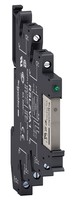 Slim interface relay pre assembled, Harmony, 6A, 1CO, with LED, screw connectors, 230V AC DC