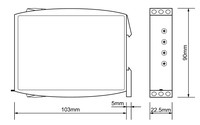 Sprieguma kontroles relejs 1 fāze, AC un DC 2 C/O UR6U1052 Schrack Technik