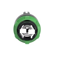 Selector switch head 3 positions, spring return, 22mm, Black, Harmony XB5 ZB5AD8 Schneider Electric