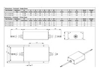 Optifilter EMC Input Filter, 3 Phase, 6 A, IP66 OPT2E300666 Invertek Drives