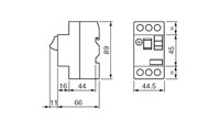 Автоматический выключатель с комбинированным расцепителем 3P, 2,5A - 4A, 1,5kW, GV2ME08 Schneider Electric