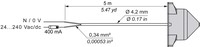 Relay Antenna, Wireless and batteryless range, AC DC, 5m cable output