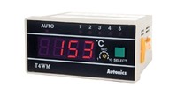 Temperature indicator 4 digits, red, 12mm, PT100, 110...220VAC, T4WM-N3NP4C Autonics