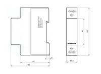 Контактор 4,5kW, 2P, 2NO, 20A, катушка 230VAC, BZ326437ME Schrack Technik